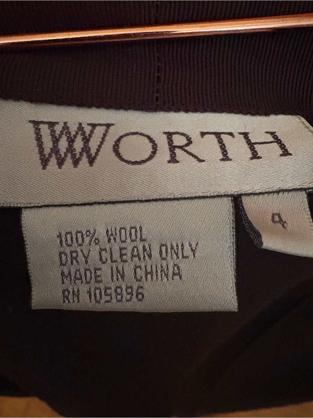 Worth Brown Wool Tapered Pants